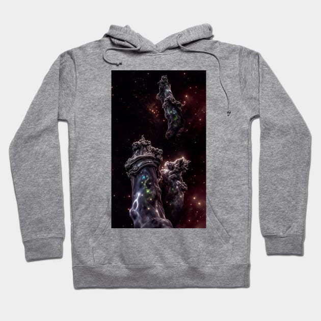 Space Clouds Hoodie by Minelauvart